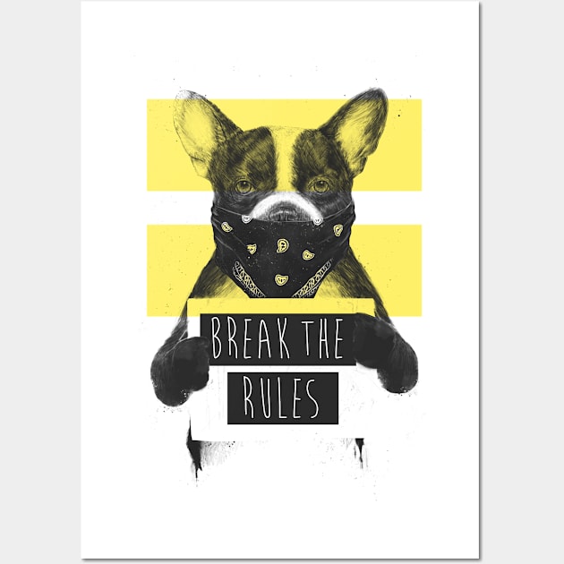 Rebel dog (yellow) Wall Art by soltib